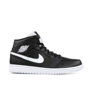 Air Jordan 1 Retro Mid Black White 554724-038 Domahi Store