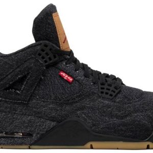 Levi’s x Air Jordan 4 Retro Black Denim’ AO2571-001 Domahi Store