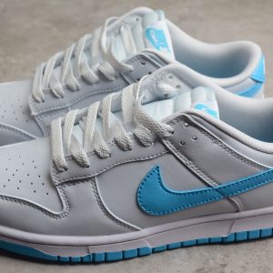 Nike SB Dunk Low White Blue Color SB Broken Basketball DV0833-100