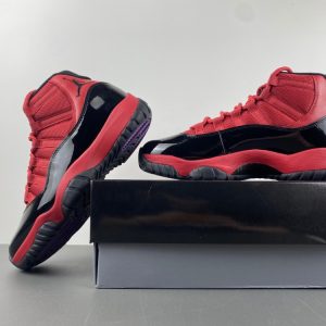 New Nike Air Jordan 11 red black Men’s Basketball shoes