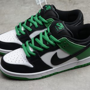 NK SB Dunk Low Pro “Classic Green” Black Green Toe Low Gang Sports Board Shoes White Green Black CZ5127-001