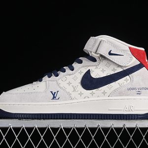 AIR FORCE 1 07 MID L*V GREY/BLUE/RED DQ7688-100