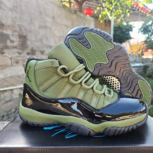 Air Jordan 11 Black Army Green