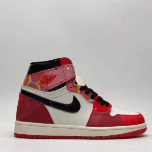 Leather Unisex AIR JORDAN 1 HIGH "SPIDER-MAN ACROSS THE SPIDER-VERSE