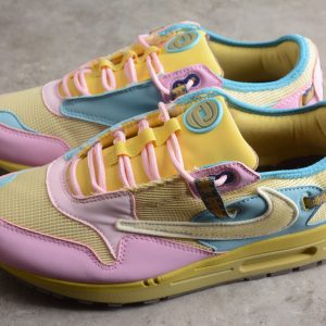 Nike Air Max 1 Travis Scott Cactus Jack Pink and Saturn Gold