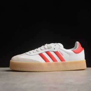 (WMNS) adidas Samba 'White Better Scarlet Gum' ID0438