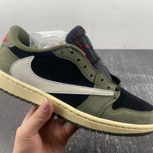 Travis Scott x Air Jordan 1 Low OG “Black Olive” Reps