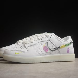 Nike SB Dunk Low BAPE White Green Yellow JH8039-940