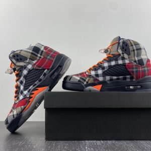 Air Jordan 5 Retro PLD (GS) Size 6Y Black/Total Orange FD4814-008 Fast Ship