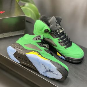 Nike Air Jordan Retro 5 Oregon Green Appl