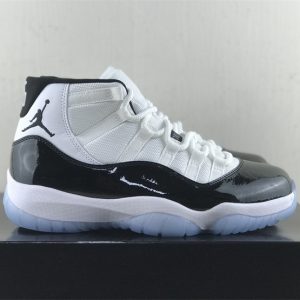 Pure Original Air Jordan 11 Gao Gang Black and White Kang Buckle Men and Women Shoes