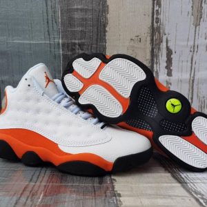 Air JORDAN 13 White orange red men's shoes