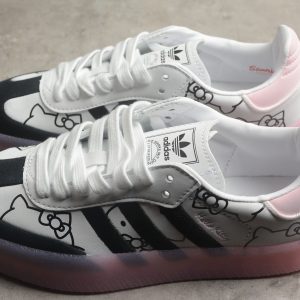 (WMNS) adidas x Hello Kitty Sambae 'White Black Clear Pink' IG4450