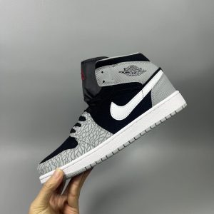 Nike Air Jordan 1 Mid SE Elephant Toe (Gray)
