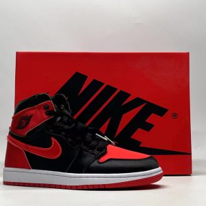 Air Jordan 1 "Satin Bred" high-top sneakers