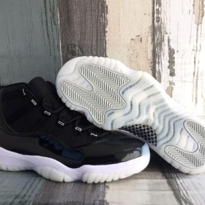 Air JORDAN 11 Black Silver (25th Anniversary) Men and Women Shoes