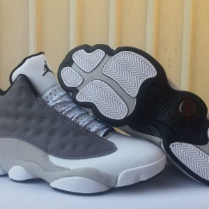 Air Jordan13 White Grey