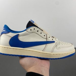 Air Jordan 1 Low x Travis Scott x Fragment 'Sail Military Blue' DM7866-104