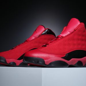 Nike Air Jordan 13 Retro Black Red Men Basketball Shoes 310004