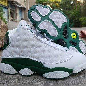 AIR JORDAN 13  white and green