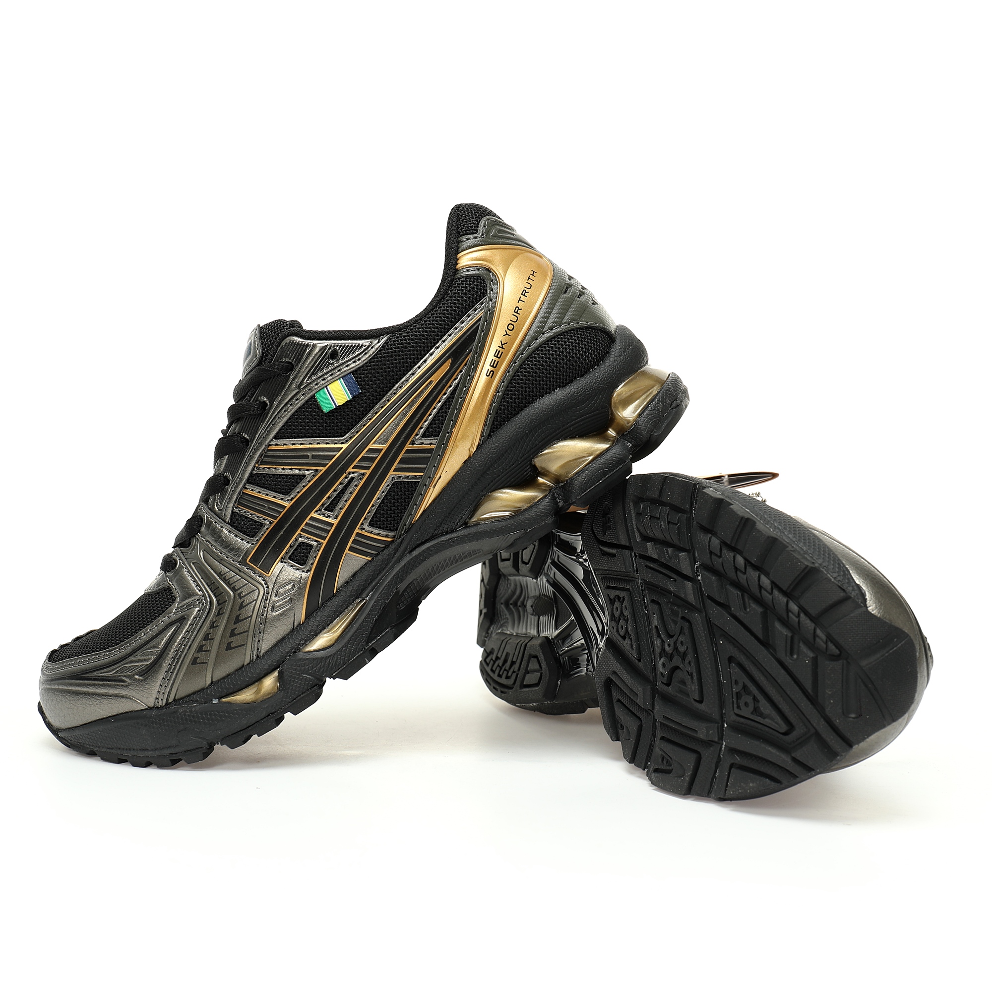 ASICS x SENNA Gel-Kayano 14 'Black Pure Gold' 1203A860-001