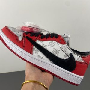 AIR JORDA 1 LOW X Red LV collusion
