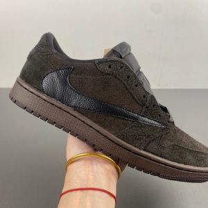 Travis Scott x Air Jordan 1 Low OG “ Deep Moka Black Velvet Brown