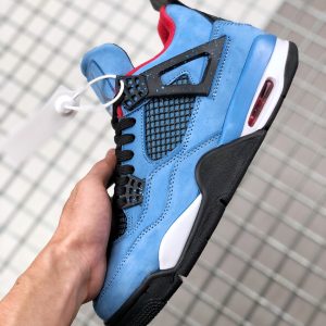 Travis Scott x Air Jordan 4 Blue Suede
