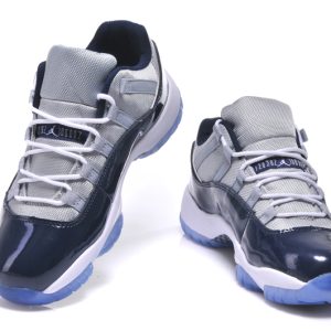 AIR JORDAN 11 LOW “GEORGETOWN ultra-A men and women shoelace steel printing