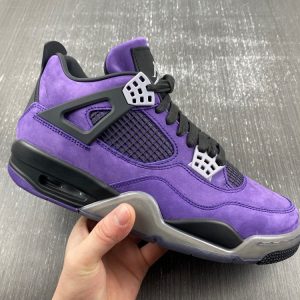 Travis Scott x Jordan 4 Retro 'Purple Suede - Black Midsole