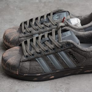 Adi Originals Superstar Shell Head Leisure Sportboard Shoes Corduroy Ash FZ5566