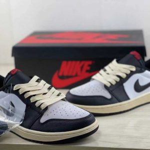 Nike Air Jordan 1 low-gangs, Baihefi, sweeping out