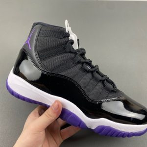 Air Jordan 11 Retro Gao Gang Black Purple CT8812-999 Real Standard Head Layer