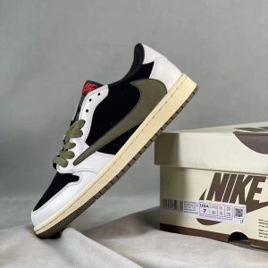(WMNS) Air Jordan 1 Retro Low OG SP x Travis Scott 'Medium Olive' DZ4137-106