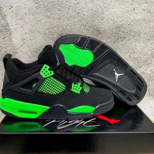 Nike Air Jordan 4 Volt Green Thunder, Red Volt