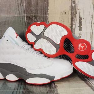 Air JORDAN 13 White Red Grey Men's Shoes