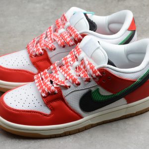 Frame Skate x SB Dunk Low "Habibi" Double Hook White Red Black CW6015-100