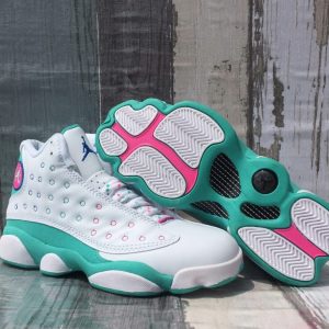Air Jordan 13 Retro «White Soar Green Pink»