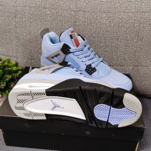 SNEAKERS X Airs-Jordans 4 Retro High Running Femme Homme Bleu-Size 42