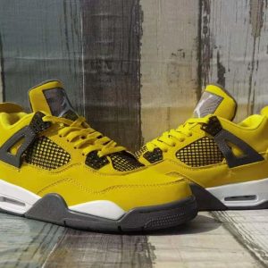 Nike Air Jordan 4 Retro Lightning Yellow Grey White CT8527-700